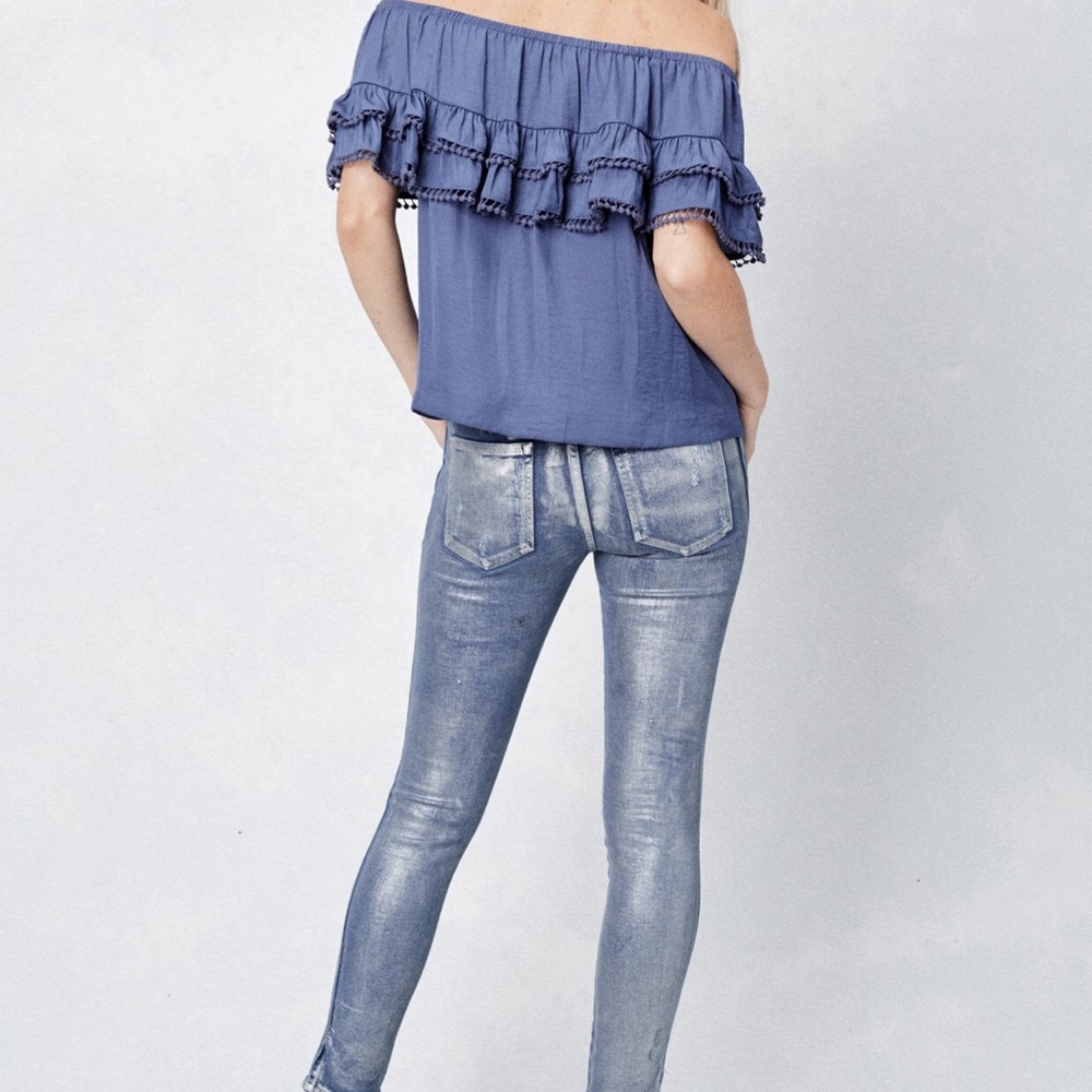 NWT Lovestitch off the shoulder Anastasia blouse - Picture 3 of 4